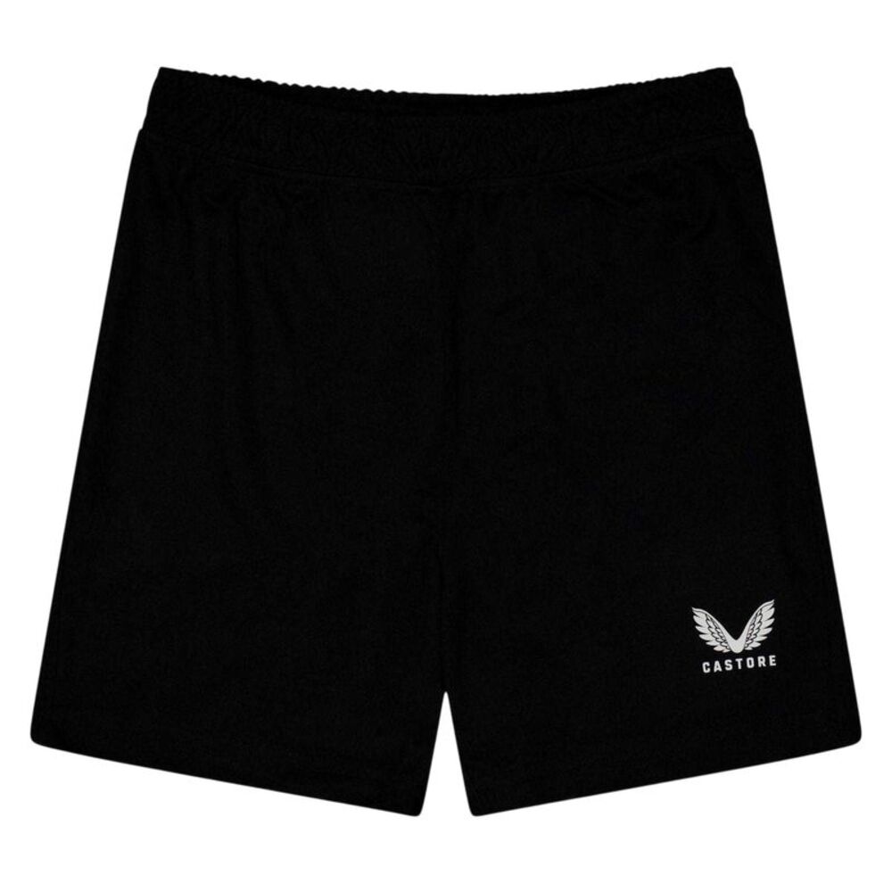 Castore Childrens/Kids Logo Training Shorts / Black Caviar